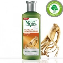 Заздравяващ шампоан за коса с Женшен Sensitive – Natur Vital